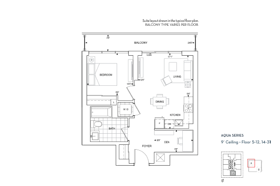 Suite B-604BF floorplan