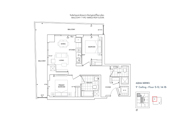 Suite C-716BF floorplan
