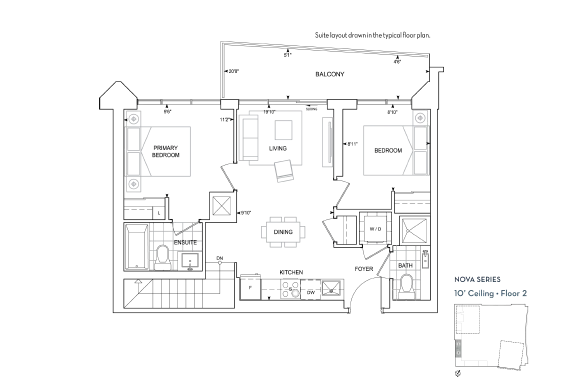 Suite C-783 floorplan