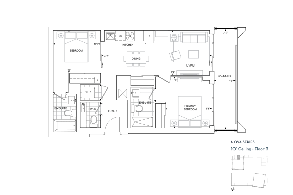 Suite C-797 floorplan