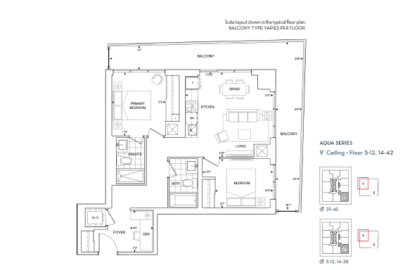 Suite D-825 floorplan
