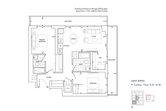 Suite D-902BF floorplan