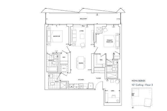 Suite D-964 floorplan