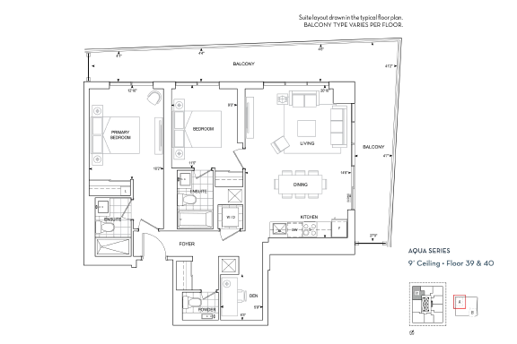 Suite D-996 floorplan
